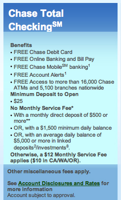 Chase Total Checking Account