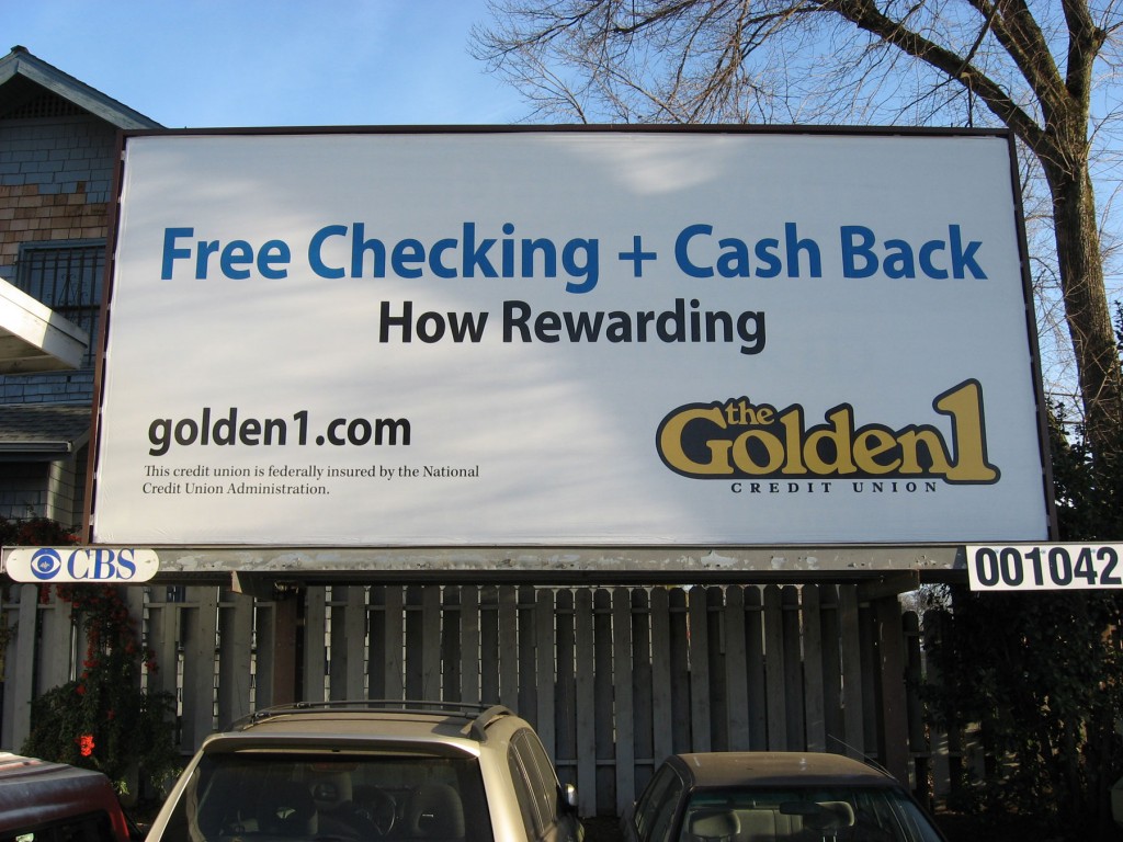 Golden1 Credit Union billboard