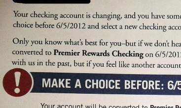capital one no free checking letter